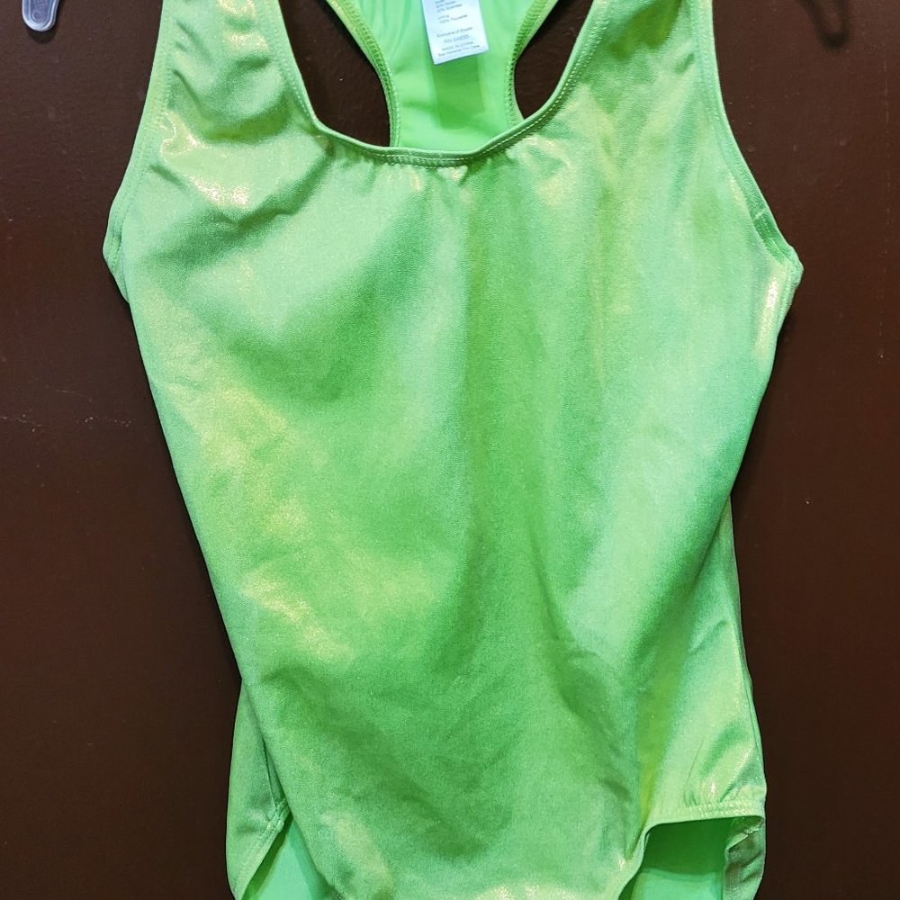 Balera Lime Green Dance / Gymnastics Leotard size MA